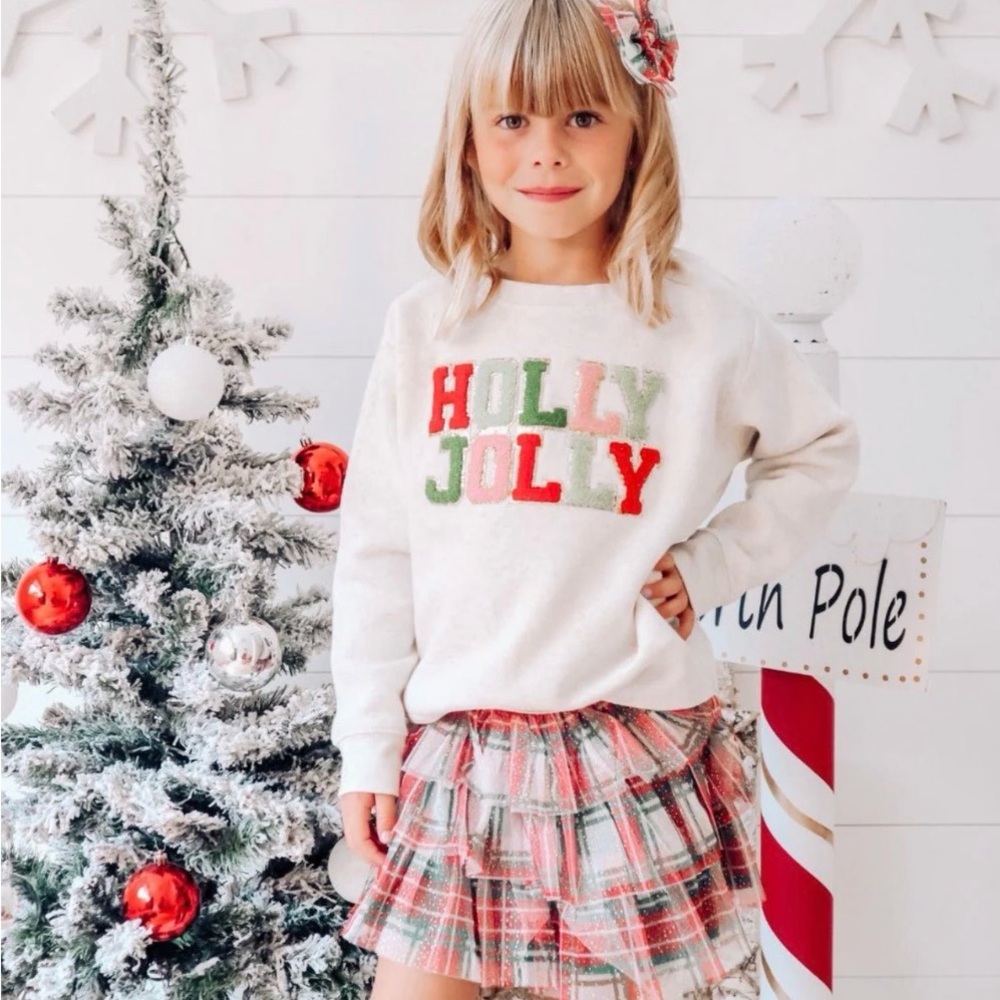 Sweet wink Festive Holly Jolly Sweatshirt.